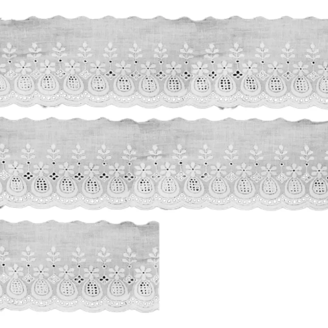 Bordado Inglês Algodão - 10cm X 13,7m - Branco 067