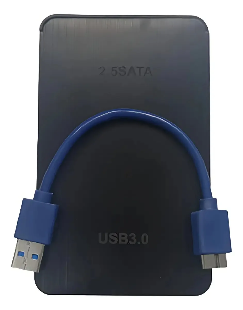 Case HD SSD SATA USB 3.0 e 2.0 Preto Compatível HDD/SSD