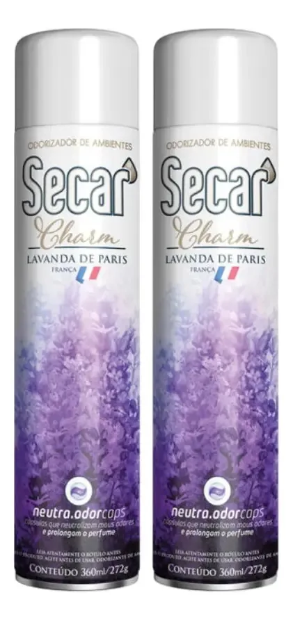 Kit 2 Aromatizador Ambientes Secar Lavanda De Paris 360ml