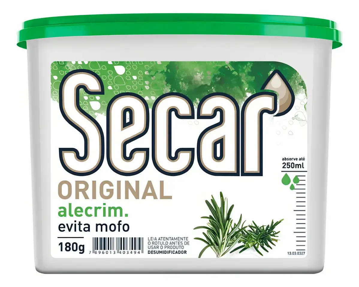Desumidificador Soin Alecrim Verde Industrial 250mL Drenagem Silencioso