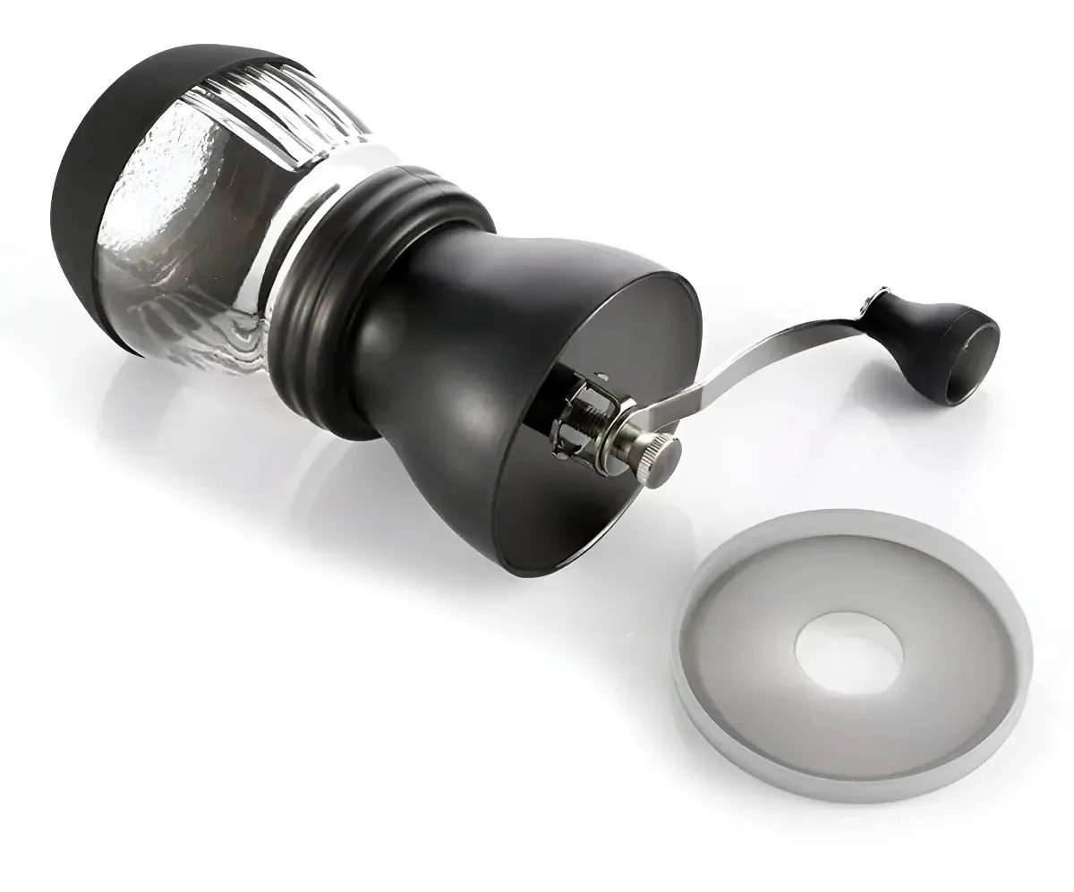 Moedor de Café Manual Livon Cerâmica para Grãos de Café Preto