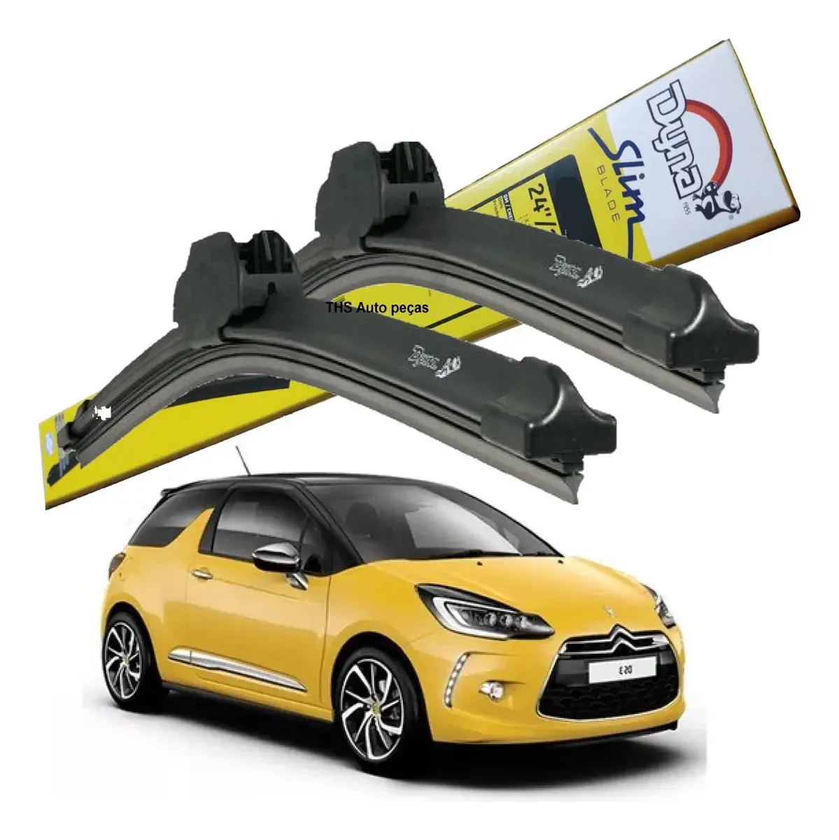 Palheta Limpador Parabrisa C3 Picasso 2013 Dyna Preto