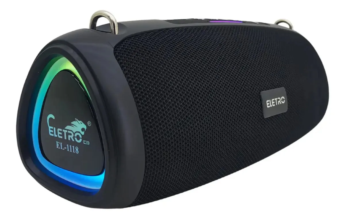 Caixa De Som Bluetooth 300w Boomsbox Som Alto Grave Potente Cor Preto