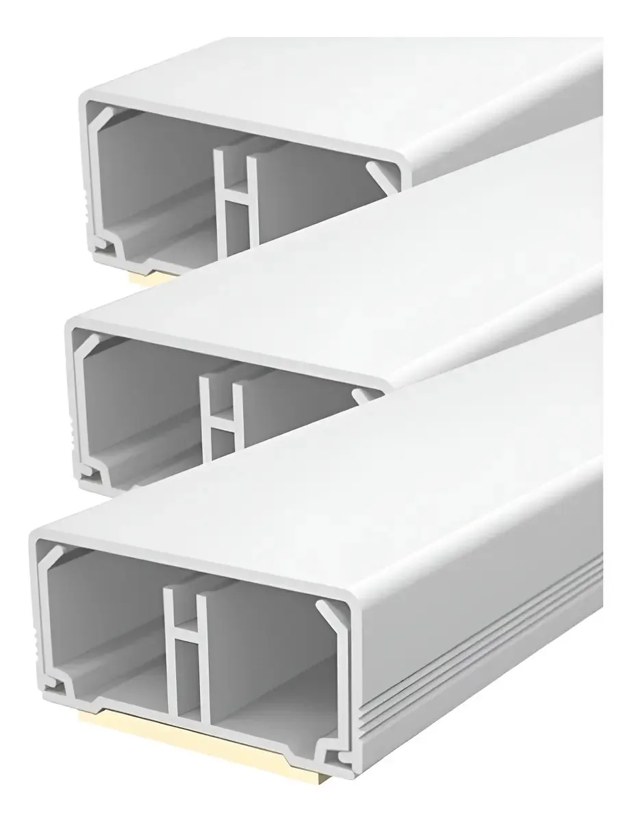 3x Canaleta Branca 20x10mm C/ Dupla Face Durin 2 Metros Cada