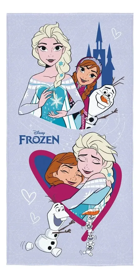 Toalha Banho 70x140cm Lepper Aveludada Macia Personagens Cor Frozen