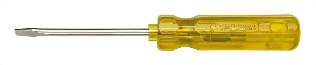 Chave Fenda Tramontina Ponta Chata 1/4x4 Em Aço Cromo