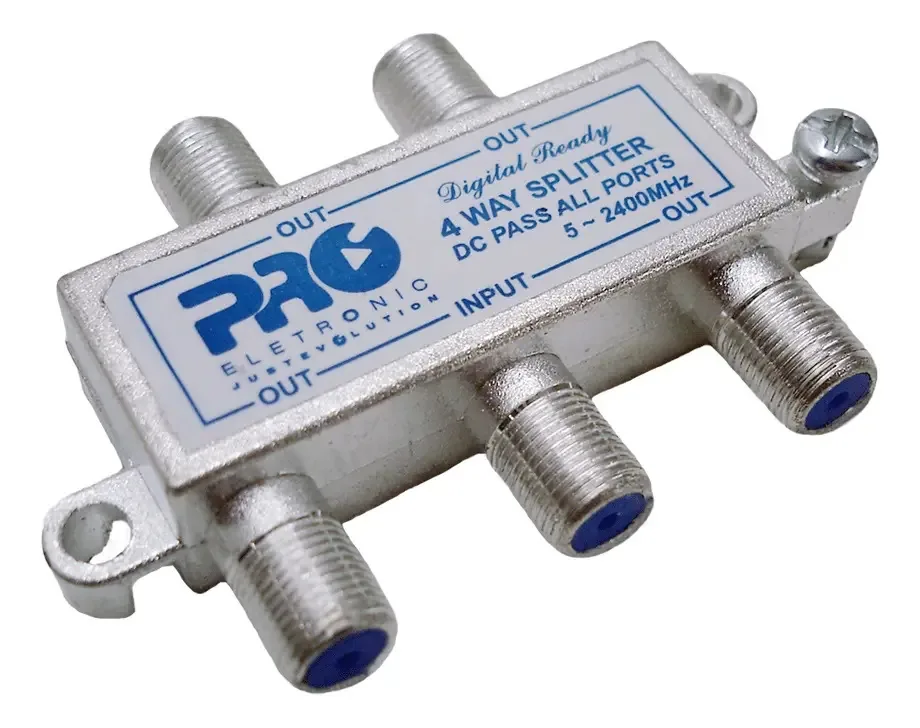Pct 3 Divisor Satélite 4 Saida 1x4 50-2400 Tv Uhf Vhf Catv