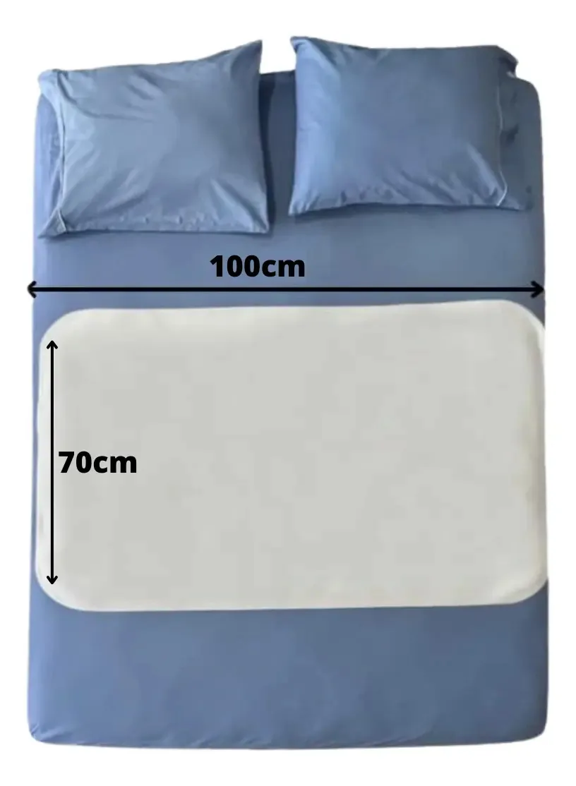 1 Absorvente Protetor De Cama/ Colchão Lavável 100x70