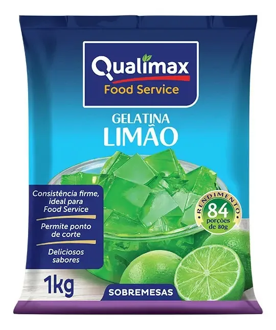Gelatina Po Qualimax 1kg Limao