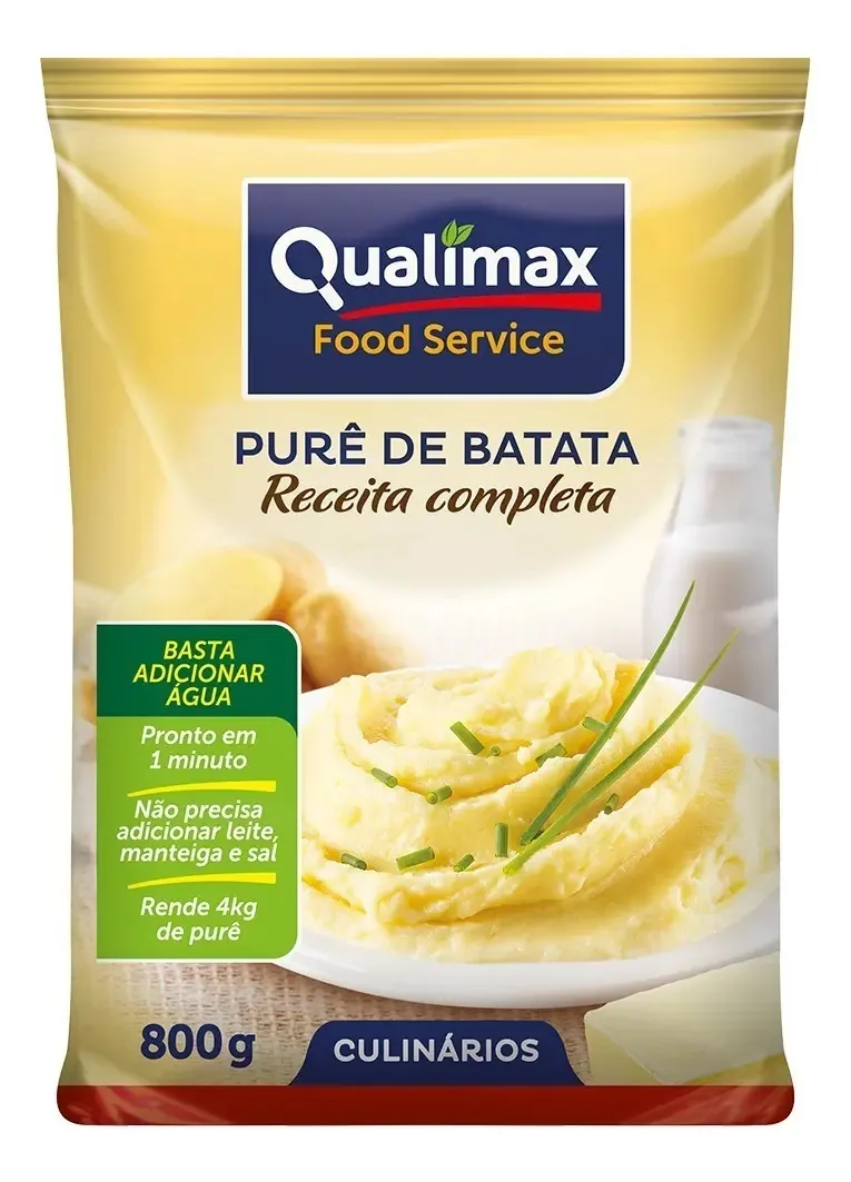 Pure De Batata Completo Qualimax 800g