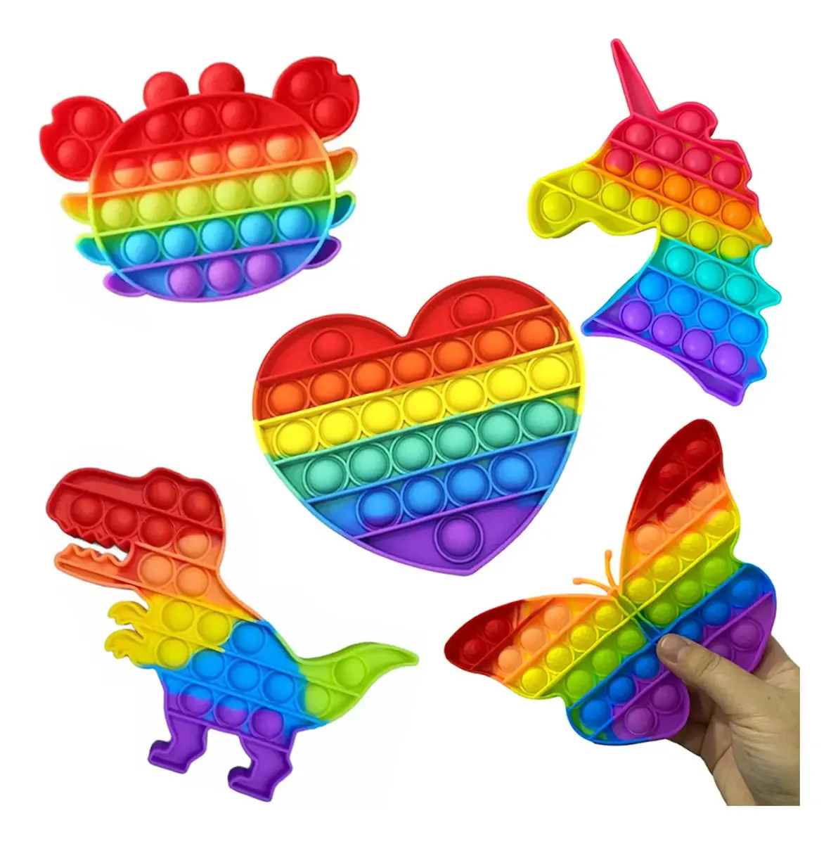 Sensação De Satisfação Pop It Fidget Toy Anti Stress Seguro