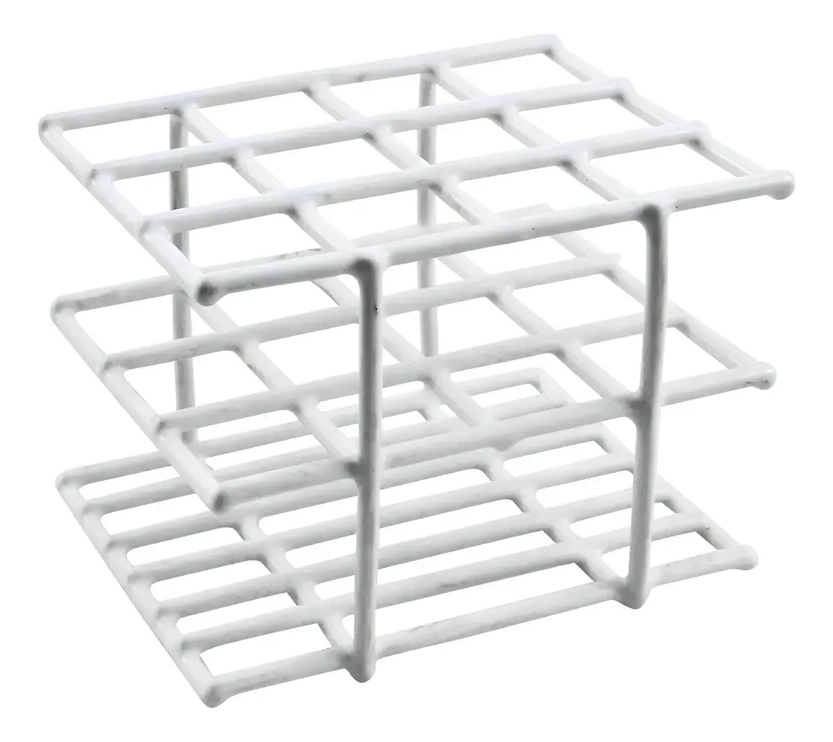 Estante Em Pvc P/tubos De Ensaio -capacidade: 12 Tubos -13mm
