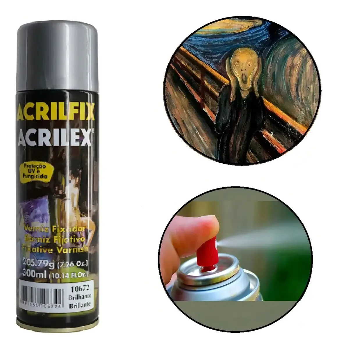 Verniz Fixador Acrilfix Brilhante 300ml Acrilex