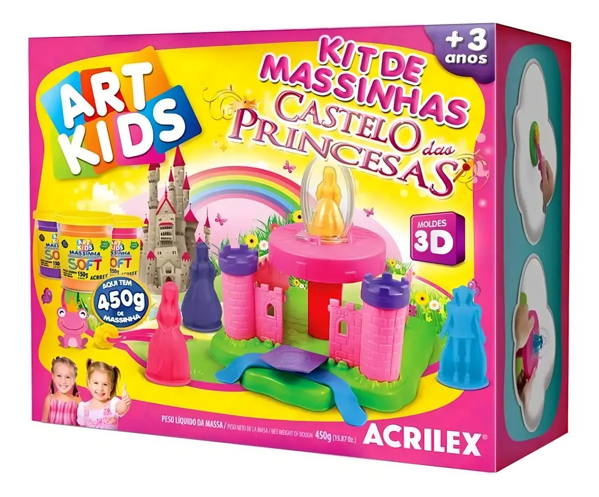 Kit Massinhas Acrilex Castelo 40032 450g 26