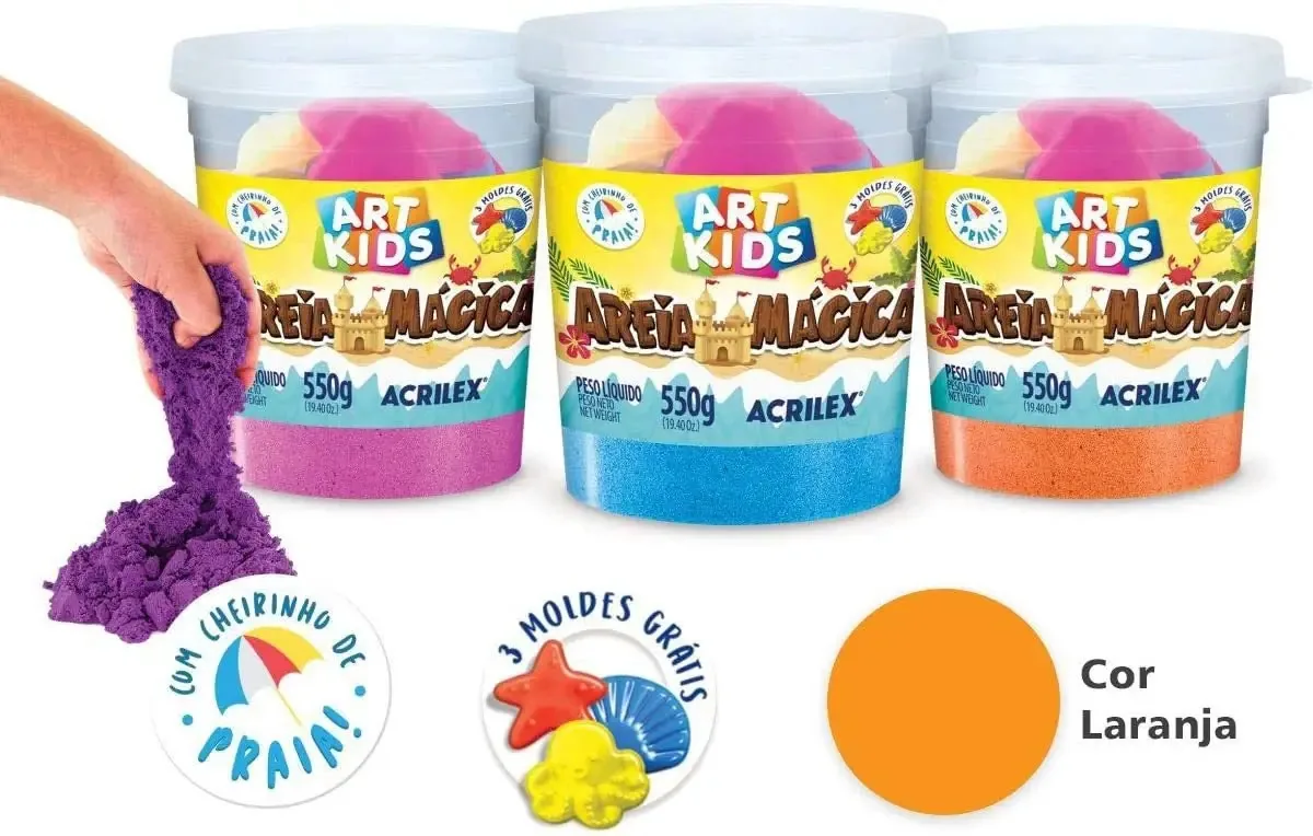 Areia Magina Laranja 550g Acr