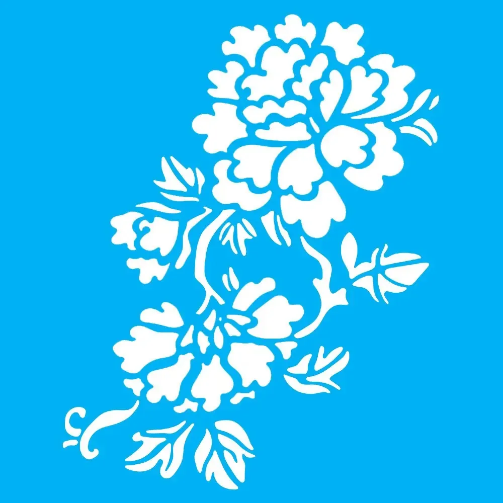 Stencil Simples 13x13 Floral 3 Ref.11173