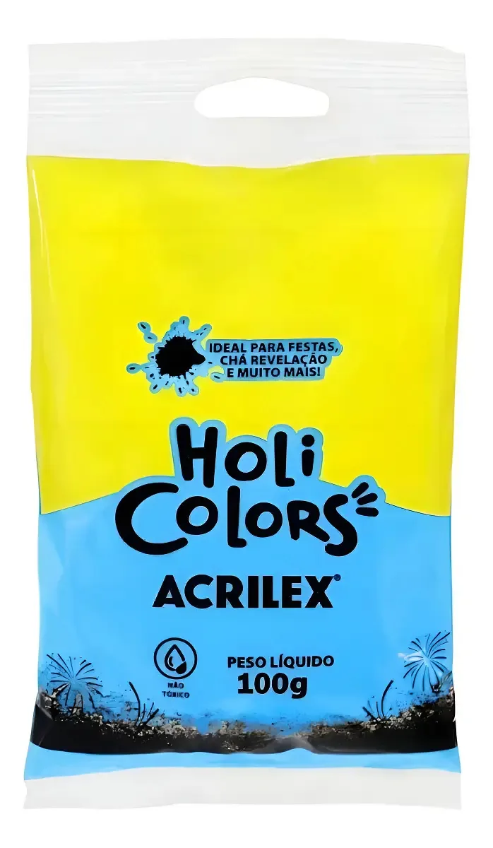 Po Colorido Azul Turquesa 100g Acrilex