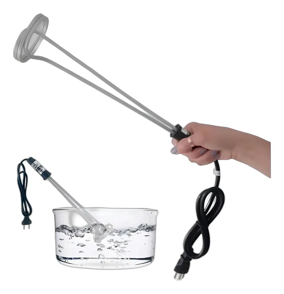 Ebulidor Inox Grande Aquecedor De Água Mergulhão 2000w/127v