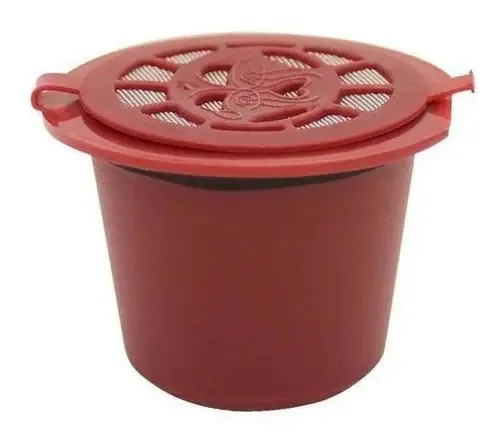 Kit 6 Cápsulas Nespresso Reutilizável Recarregável Vermelho