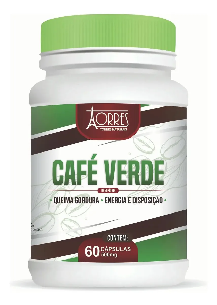 Café Verde - Torres - 60 Cápsulas De 500 Mg - Emagrecedor
