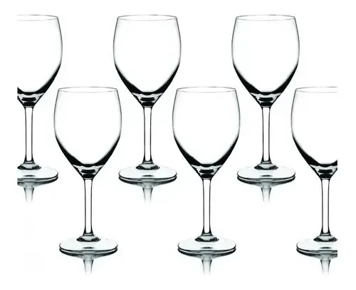 Jogo 6 Taça Cálices Vinho Tinto 180ml Cristal Blumenau