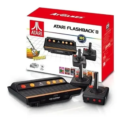 Console Atari Flashback 8 Standard com 105 Jogos Clássicos e 2 Controles