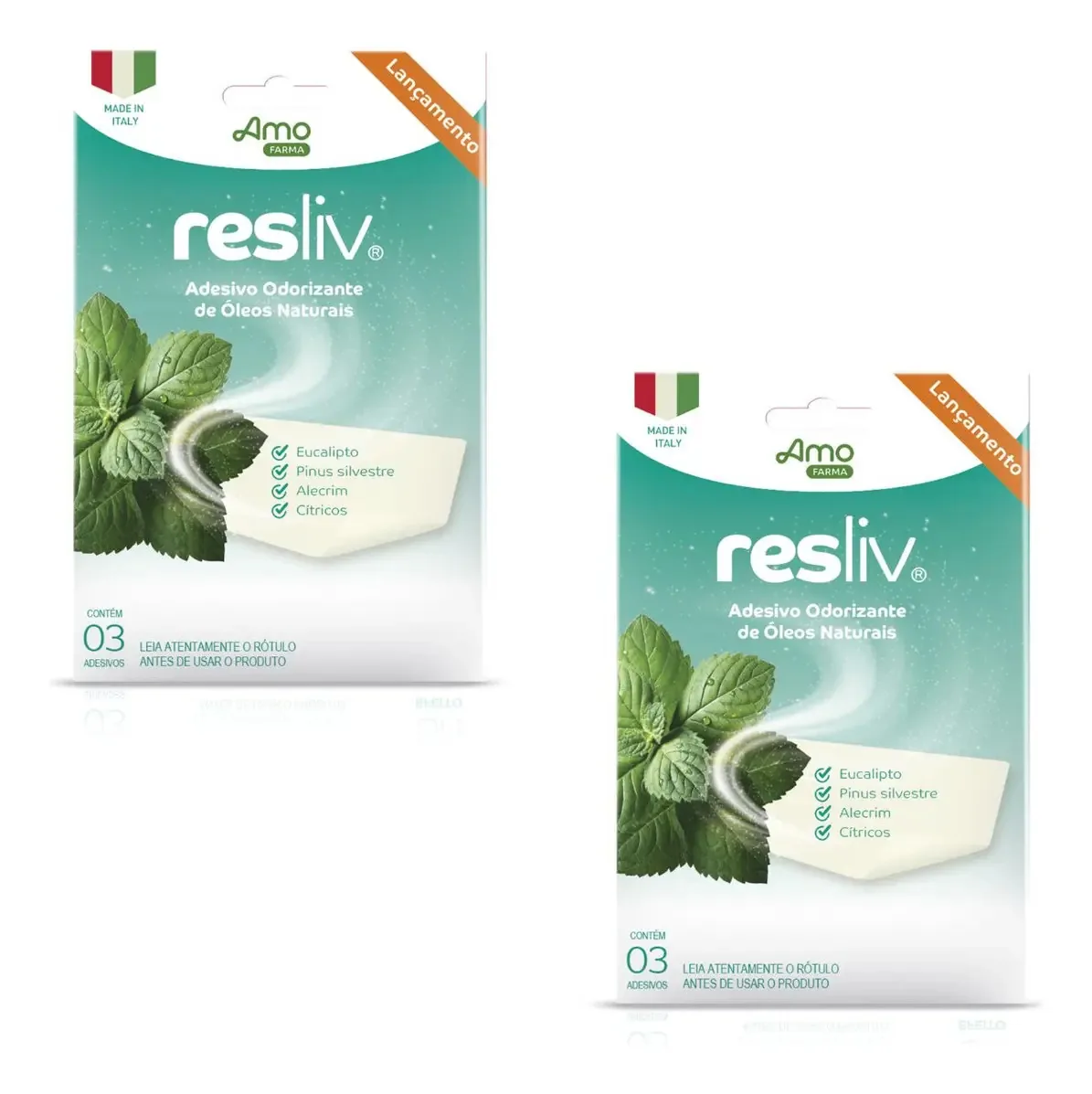 2 Resliv Adesivo Odorizante Para Respiração - Amo FARMA