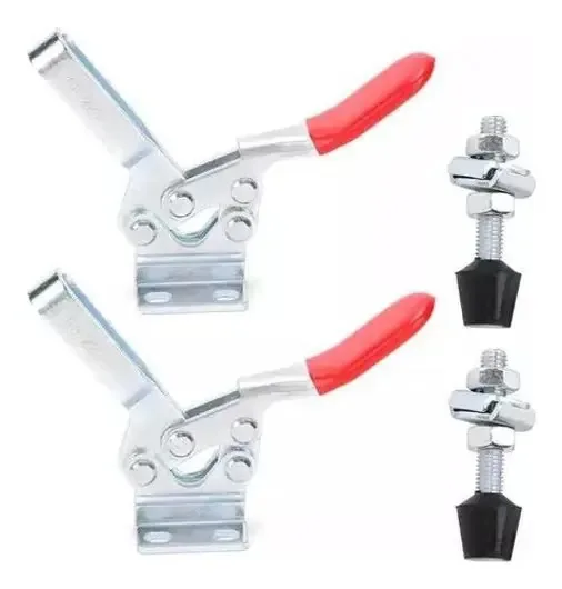 Braçadeira Alavanca Soldagem 2 Peças - Aço Carbono - 14,2 Cm