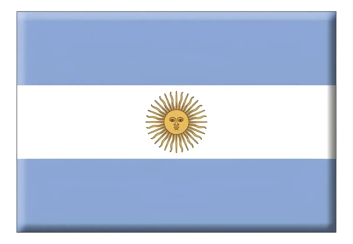 Ímã Da Bandeira Da Argentina Cor Outro