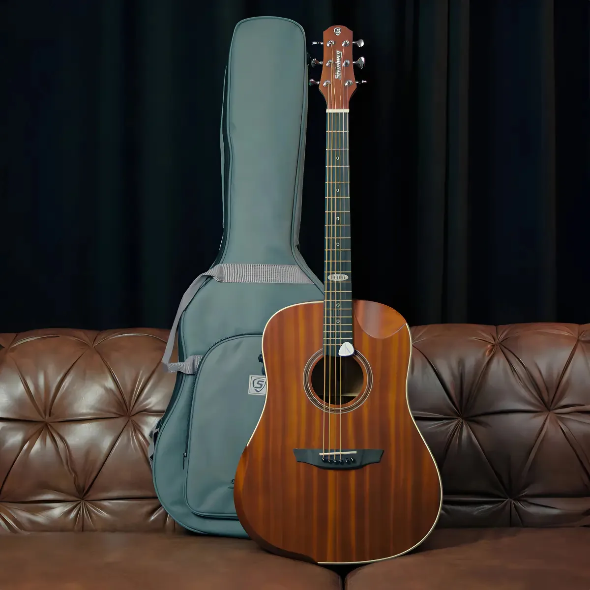 Violão Eletroacústico Strinberg Galaxy SD301HCR Mahogany Satin com Efeitos e Bag