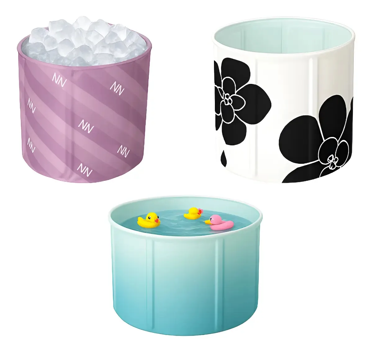 Banheira De Gelo Dobrável 254l Spa Portátil Ofurô Spa Relaxa