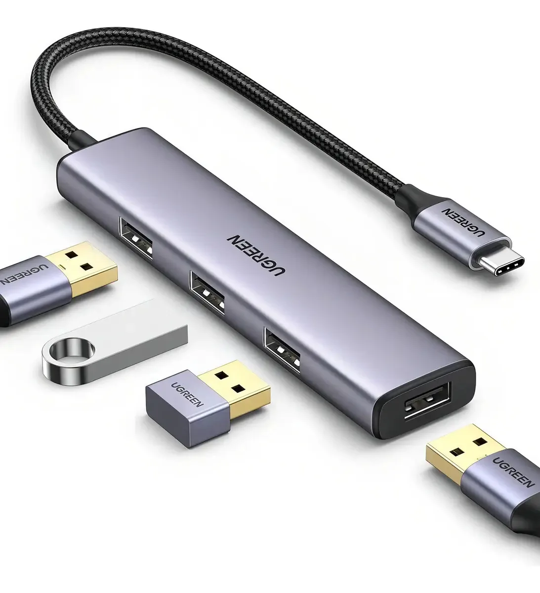 Adaptador Usb C Para Usb 3.0 Hub 4 Portas