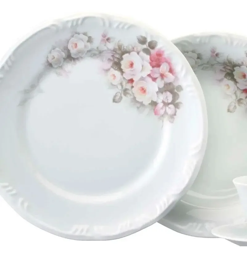 Conjunto Pratos Sobremesa 6 Eterna Porcelana Schmidt