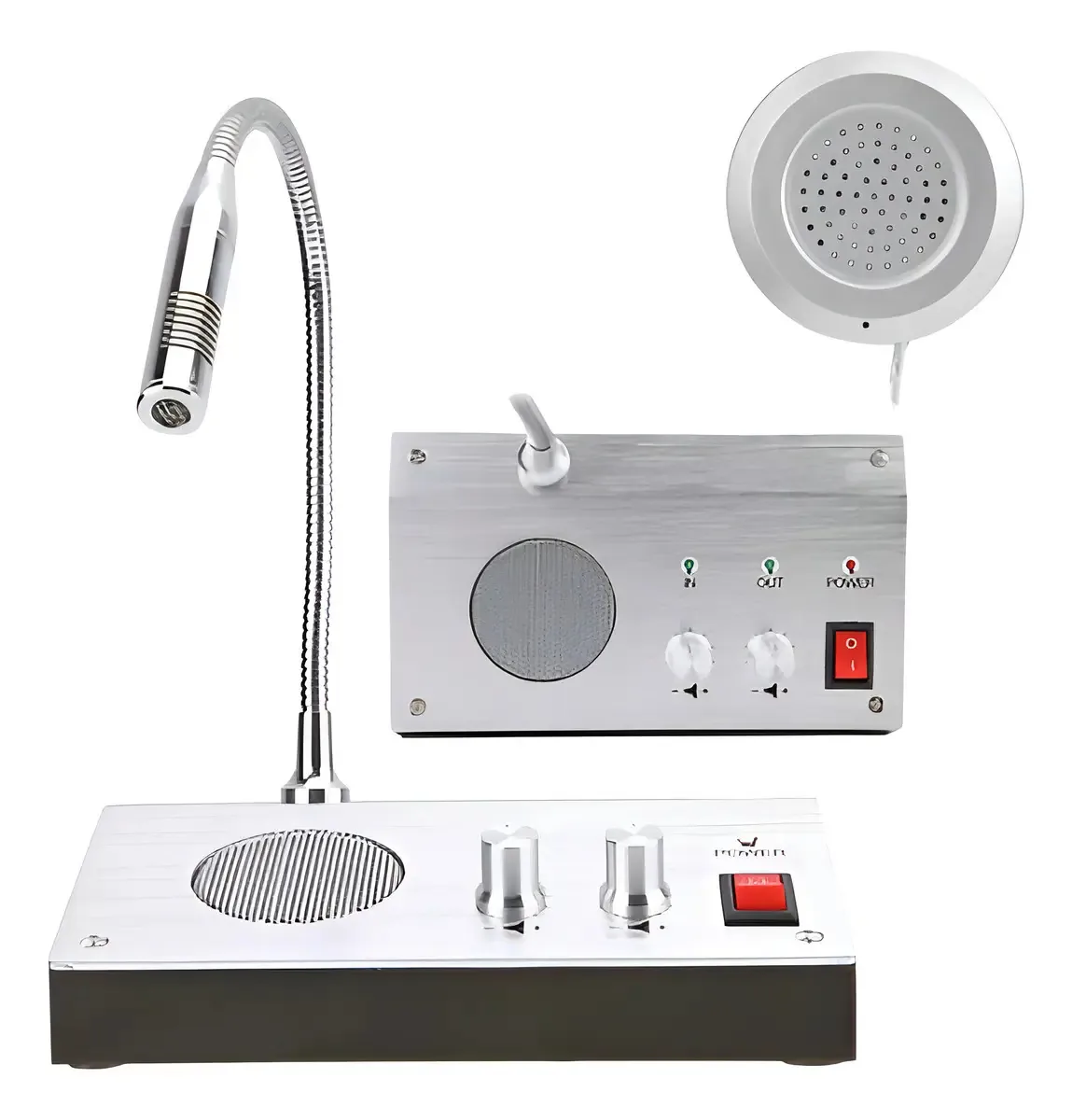 Intercomunicador Microfone Portaria Lotérica Vidro Guarita