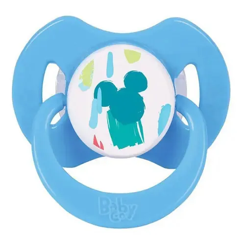 Chupeta Convencional de Silicone Tamanho 1 Azul Disney Mickey Baby Go
