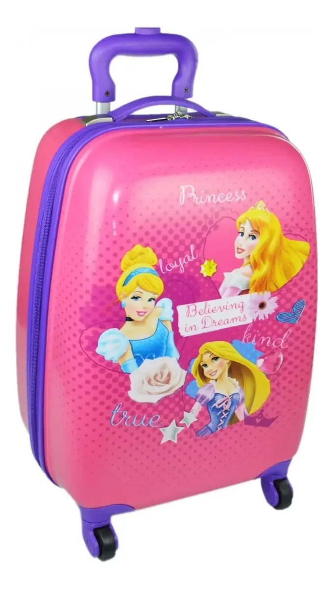 Mochila Escolar Escolar Cor Rosa Design Princesas