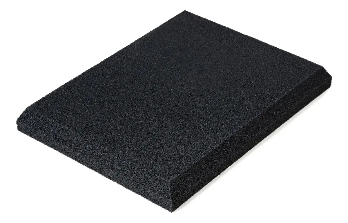 Kit 10 Placas Acústicas Pu 500x500x50mm - Modelo Plano Color Cor Preto