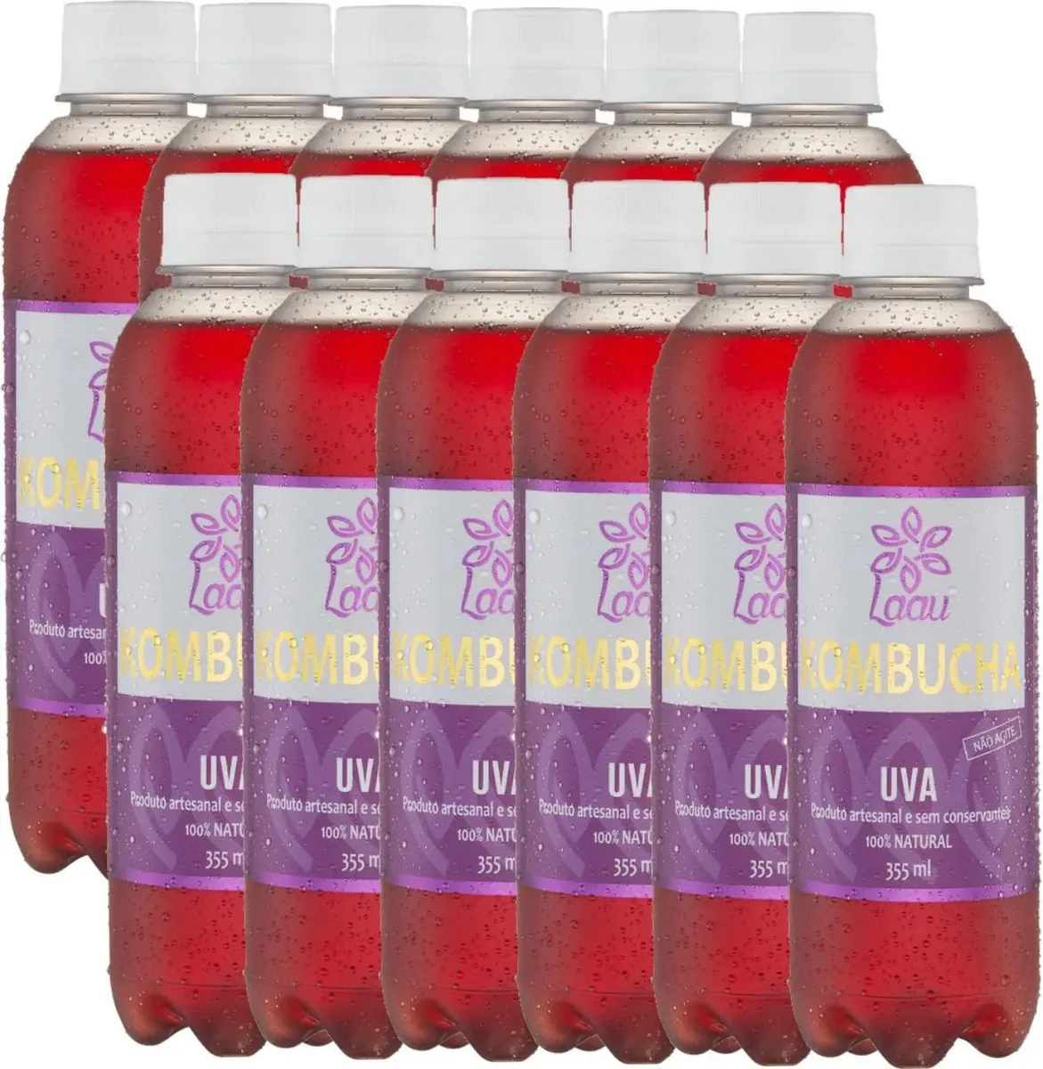 Kombucha Uva 300ml Laau Alimentos