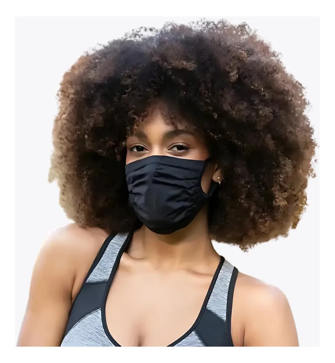 Kit Com 5 Máscaras Alça Regulável Liz 162 Cor Preta