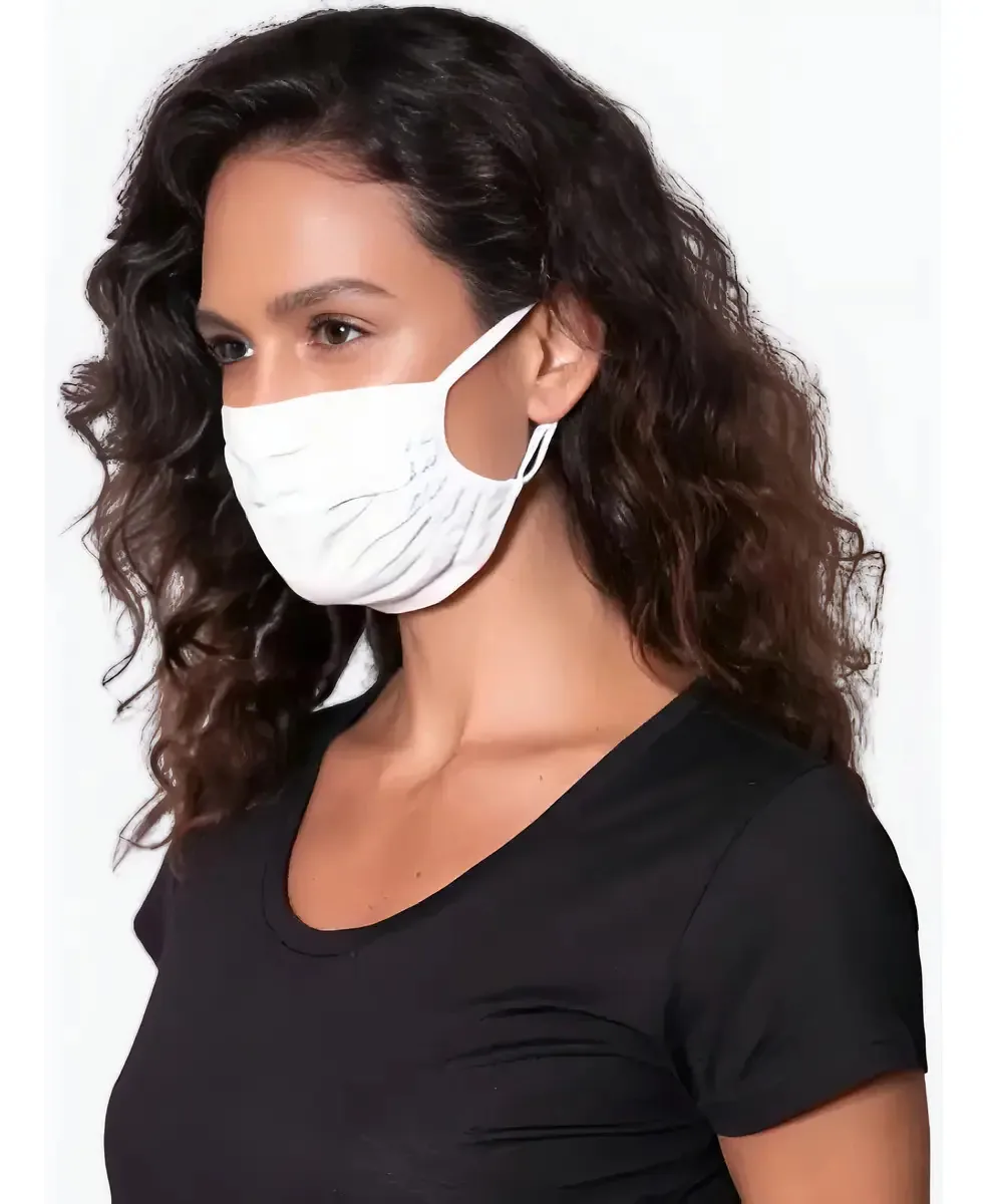 Kit Com 5 Máscaras Alça Regulável Liz 162 Cor Branca