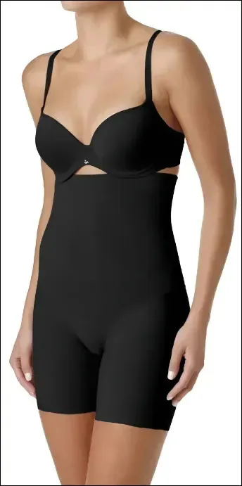 Semibody Bermuda Modelador Control Liz Preto P