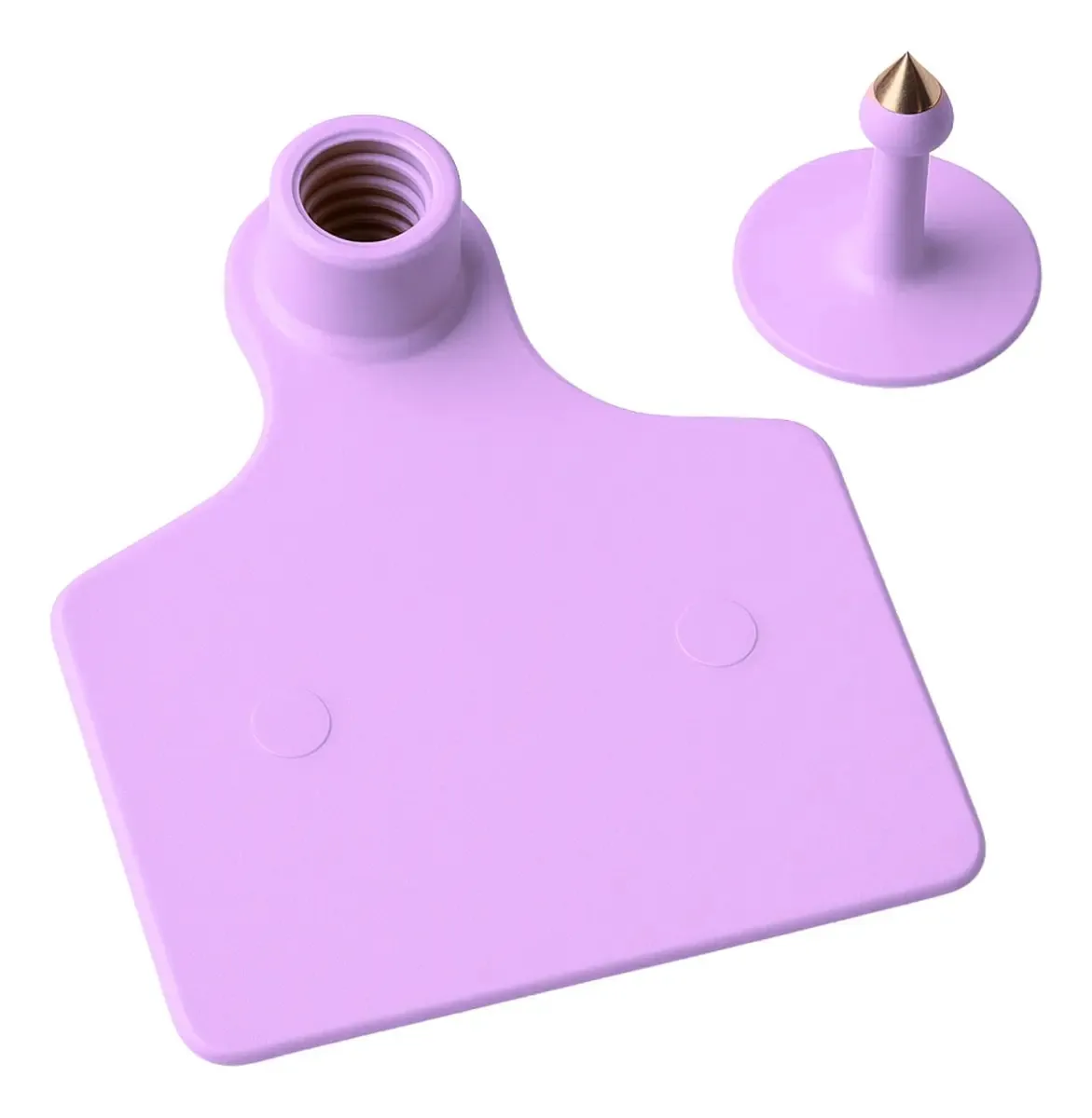 Brinco De Boi Liso 50un Grande Gado Vaca Bezerro Bovinos Cor Rosa