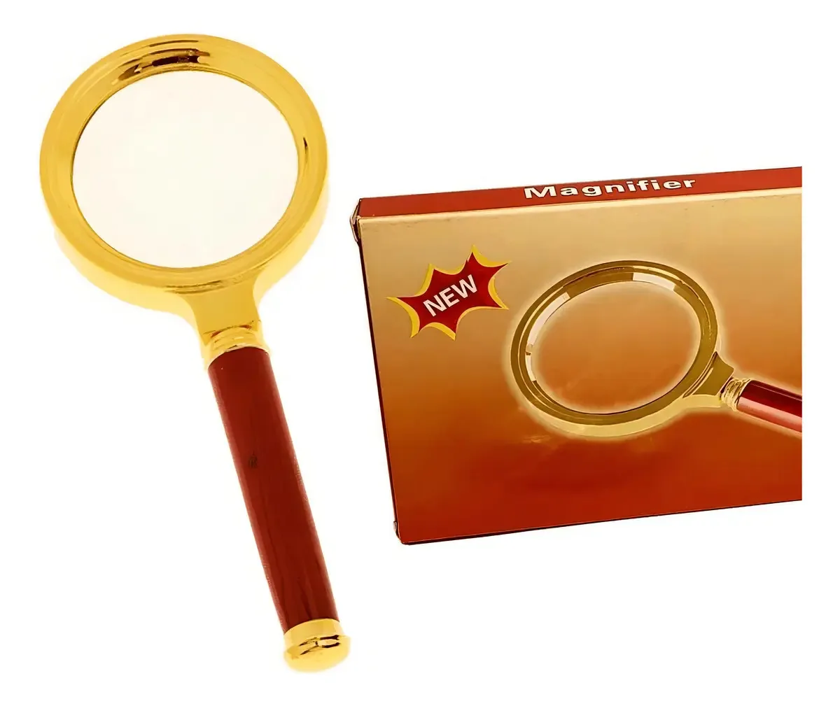 Kit 2 Lupas De Luxo Com Lente De Aumento Zoom 10x 60mm