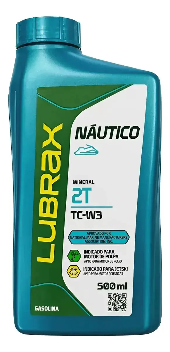 Lubrax Náutica Gasolina 2t Tc W3 500 Ml