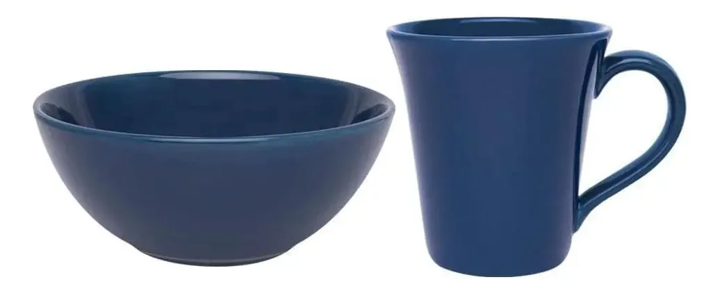 Conjunto Lanche De 2 Peças Azul