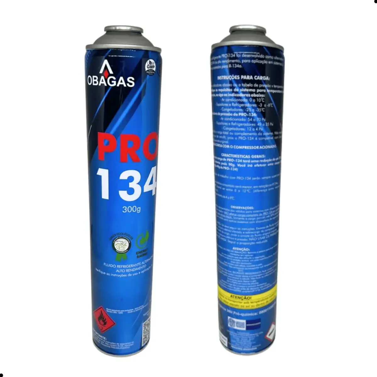 Gás Refrigerante R134a 300g Lata Fluido Sistema Climatização