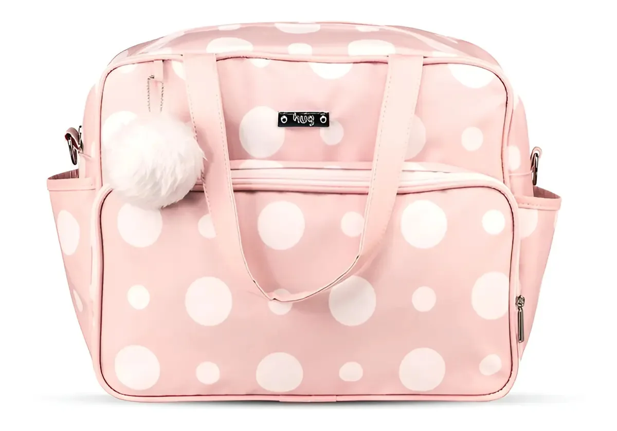 Bolsa Maternidade Hug G Pompom Rosa B8903