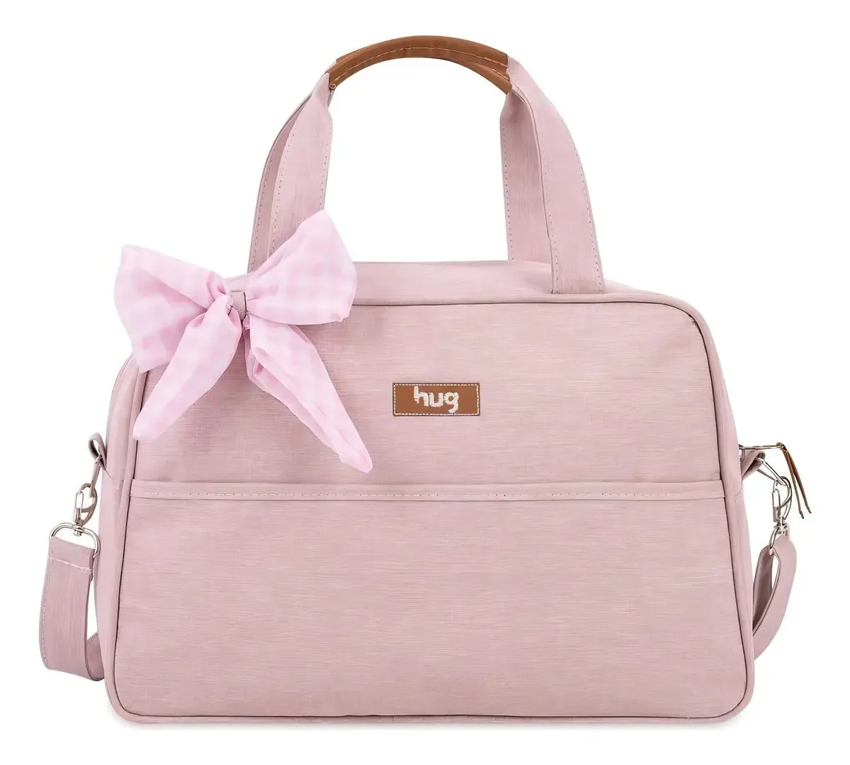 Bolsa De Maternidade Hug Média Mescla Rosa