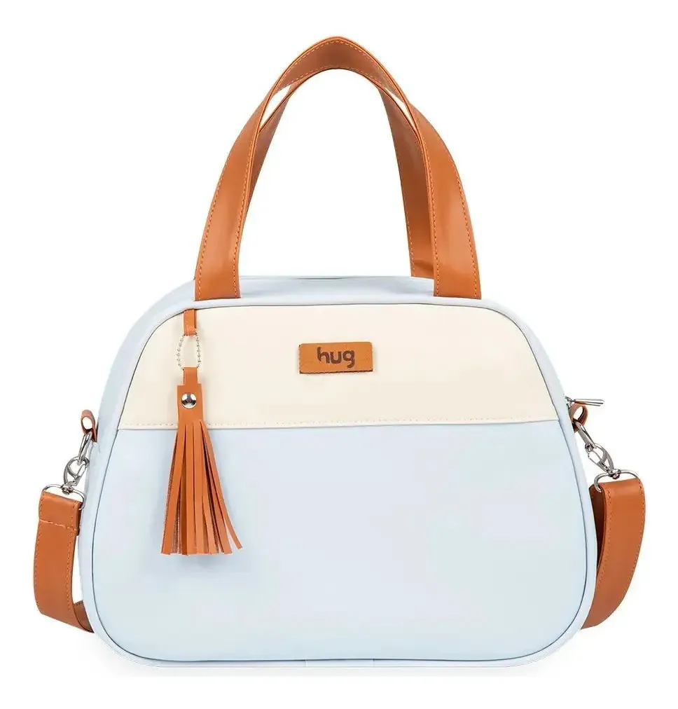 Bolsa De Maternidade Hug Média Boston Azul Claro