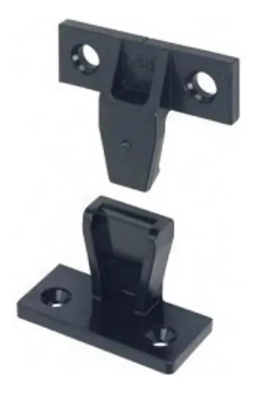 50 Par Suporte Conector Paineis Keku Macho E Fêmea Preto